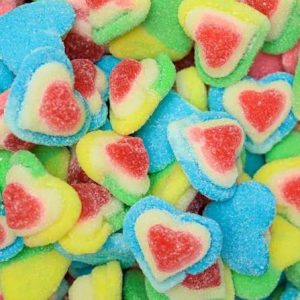 3D Rainbow Hearts
