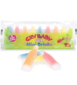 Cry Baby Sour Wax Mini Bottle Candy