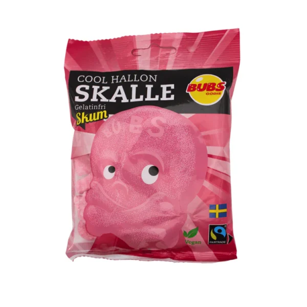 Swedish Candy - Bubs Goody Raspberry Skulls - Bunny Moon Candy
